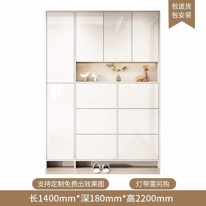 定製超薄款鞋櫃翻鬥18cm家用門口入戶玄關櫃一體高立式門後門廳櫃