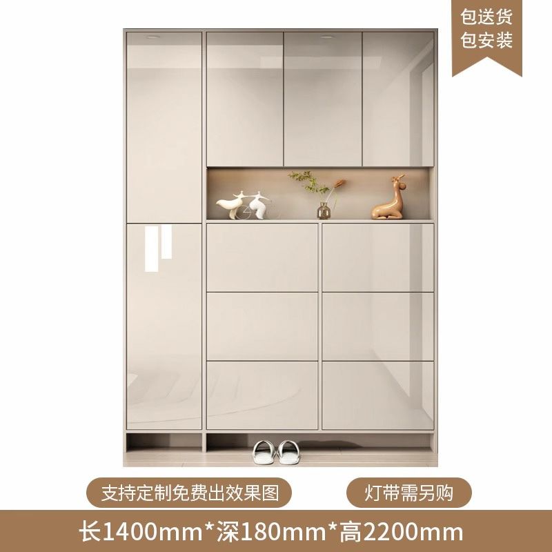 定製超薄款鞋櫃翻鬥18cm家用門口入戶玄關櫃一體高立式門後門廳櫃
