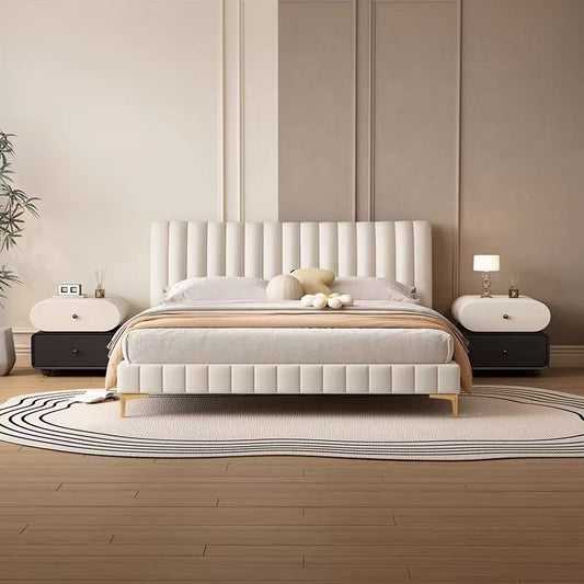 輕奢高級感實木牀頭櫃網紅簡約現代中古家用臥室創意2025新款小型