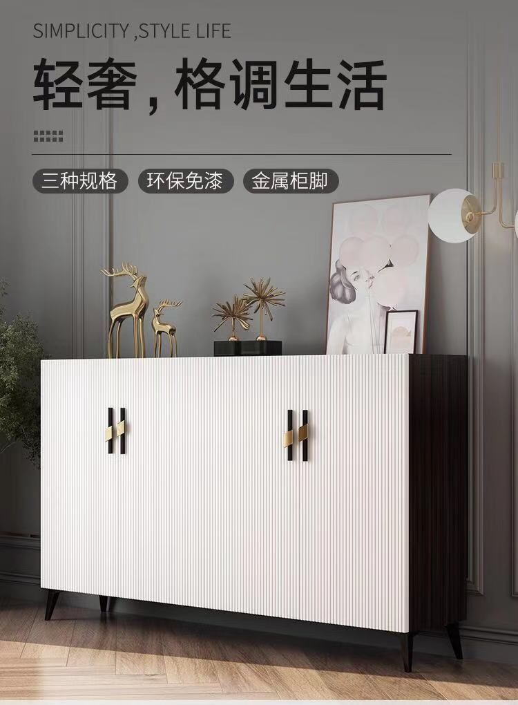 輕奢鞋櫃家用門口大容量多層儲物櫃入戶玄關收納櫃多功能簡約現代