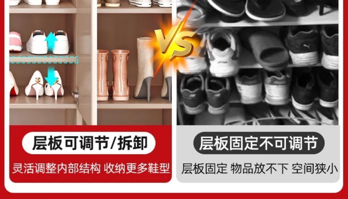 實木鞋櫃巖板門口家用入戶收納儲物櫃玄關櫃簡約現代立體儲物5層