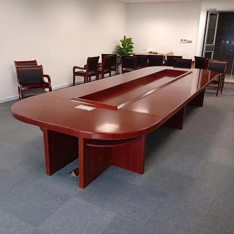 包邮办公家具椭圆形会议桌简约现代商务公司大型办公家具会议桌椅