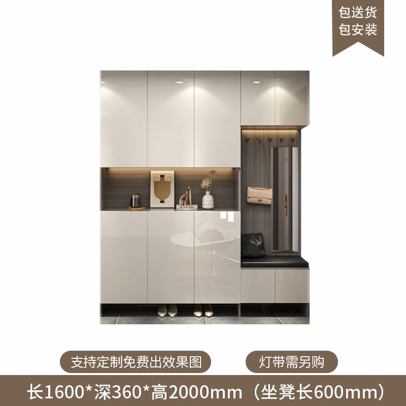 定製入戶玄關鞋櫃家用門口新款輕奢客廳隔斷櫃大容量多層儲物櫃