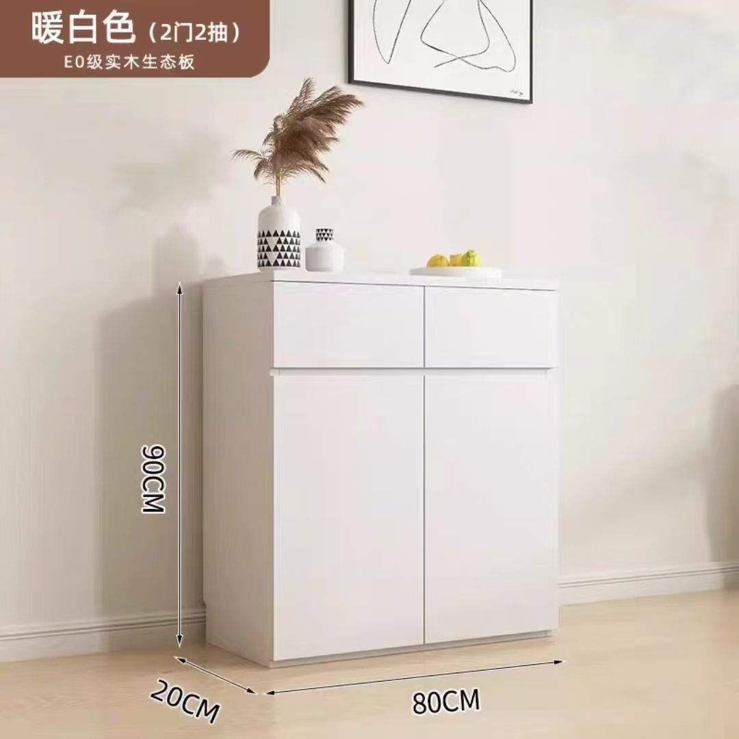 鞋櫃進門家用門口儲物櫃實木收納多層簡約大容量靠牆玄關收納櫃子