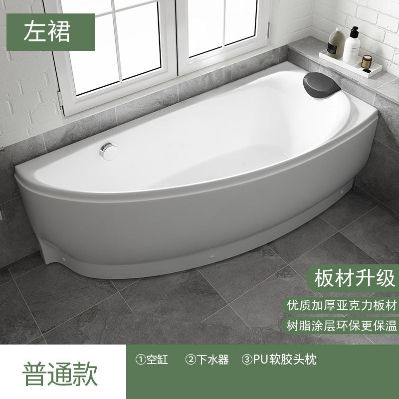 德国GONA家用亚克力小户型冲浪按摩浴缸恒温加热成人迷你泡澡浴盆