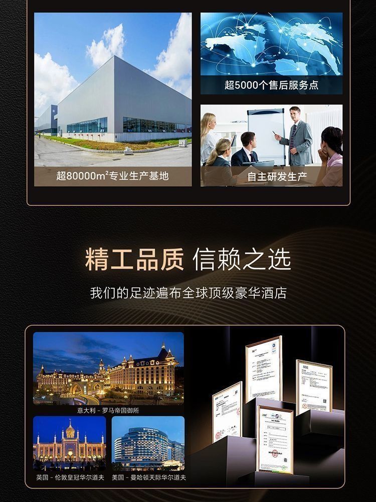 JOMOW淋浴花灑套裝槍灰數顯花灑恆溫家用增壓鋼琴按鍵氛圍淋浴