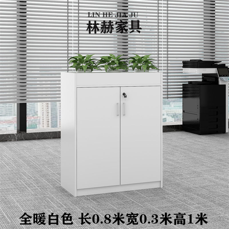 深圳可定做简约现代花槽柜矮柜文件资料柜工厂隔断办公室隔断柜