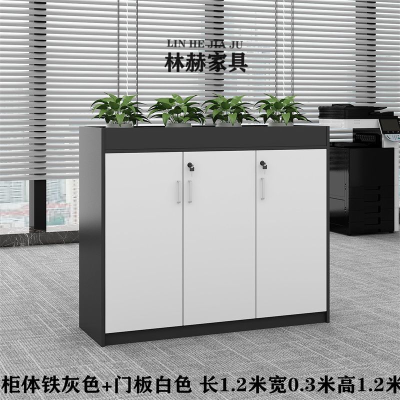 深圳可定做简约现代花槽柜矮柜文件资料柜工厂隔断办公室隔断柜