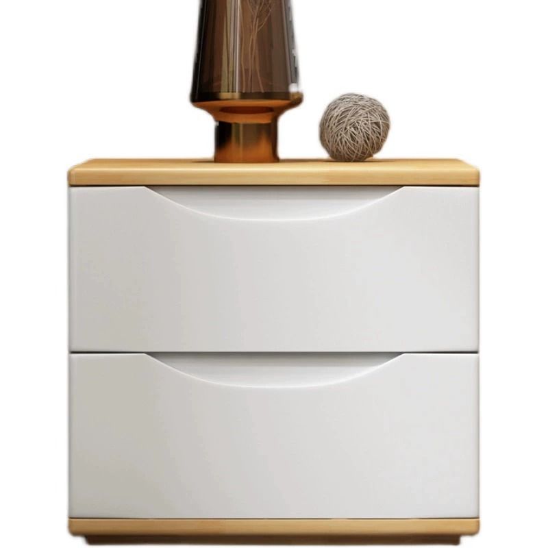 全實木牀頭櫃簡約現代胡桃色整裝收納儲物迷你北歐牀邊兩三抽矮櫃