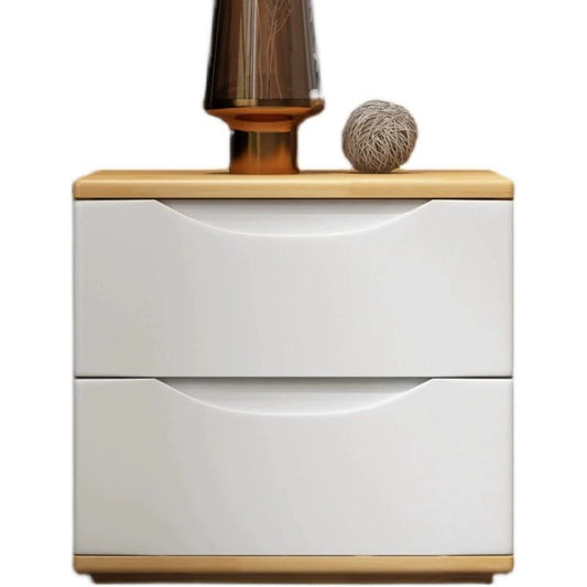 全實木牀頭櫃簡約現代胡桃色整裝收納儲物迷你北歐牀邊兩三抽矮櫃