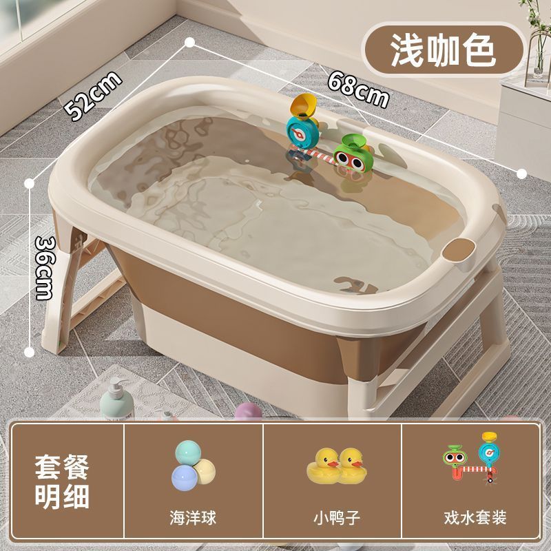 babyview家用婴儿洗澡桶智能数显温感变色加厚洗澡泡澡游泳三合一