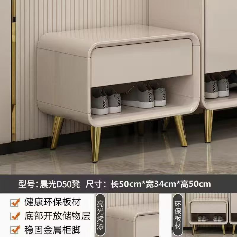 新款烤漆門口鞋櫃玄關輕奢家用靠牆收納大容量現代簡約入戶儲物櫃