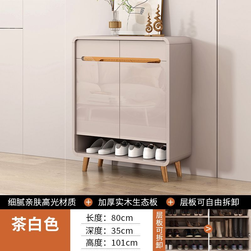 鞋櫃2025新款鞋櫃家用門口入戶收納大容量儲物櫃家用靠牆玄關鞋架