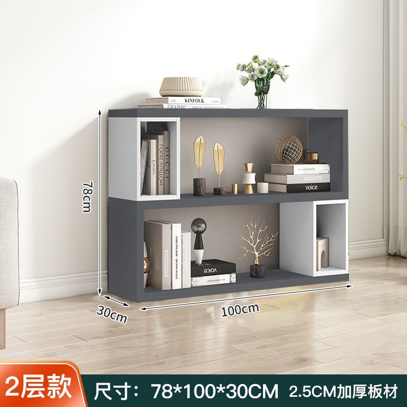 多层置物架创意客厅家用办公书柜落地简约书架自由组合隔断展示柜