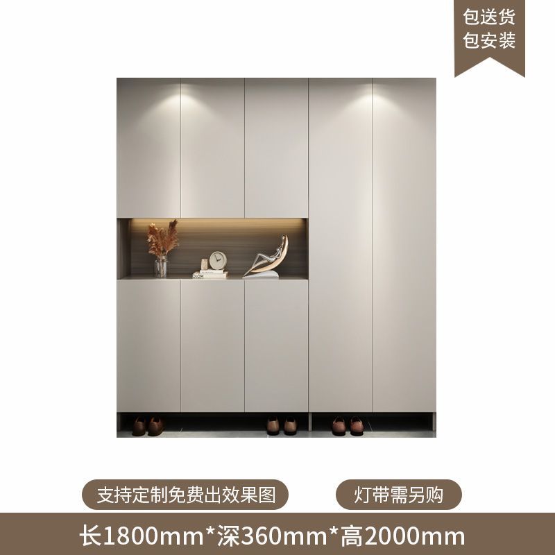 定製進門入戶鞋櫃家用門口一體坐凳靠牆大容量現代簡約玄關鞋櫃