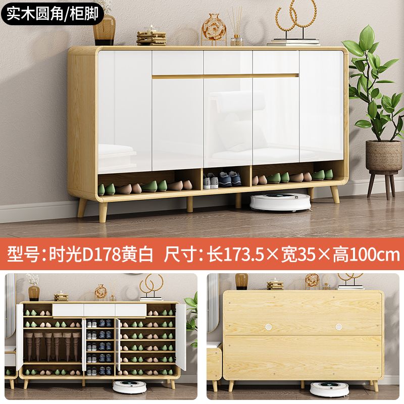 北歐入戶門口鞋櫃家用帶換鞋凳可坐多功能新中式客廳沙發隔斷櫃子