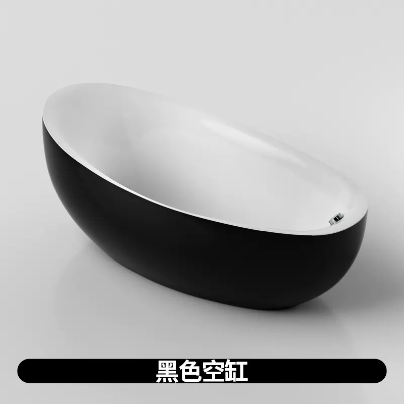 独立式酒店家用成人情侣加厚亚克力浴池小户型网红日欧式浴缸