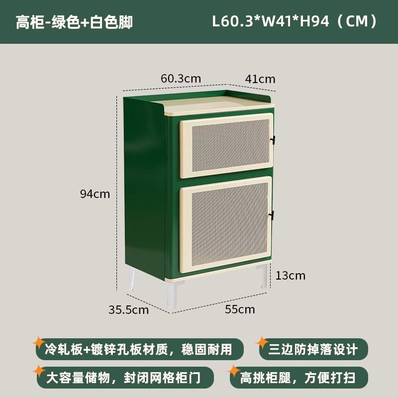 北歐牀頭櫃小戶型簡約現代復古家用客廳收納櫃網紅創意牀邊小櫃子