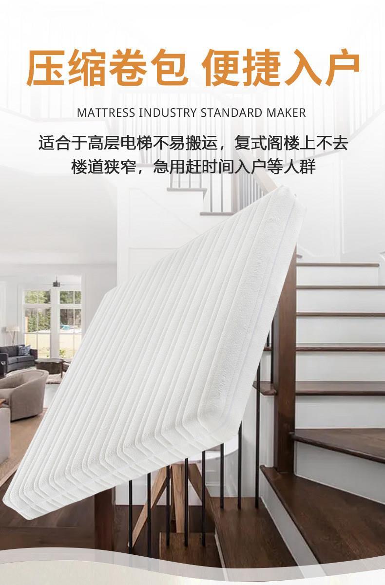 全拆壓縮捲包真空獨立彈簧1.35M定製2.2米軟硬兩用席夢思乳膠牀墊