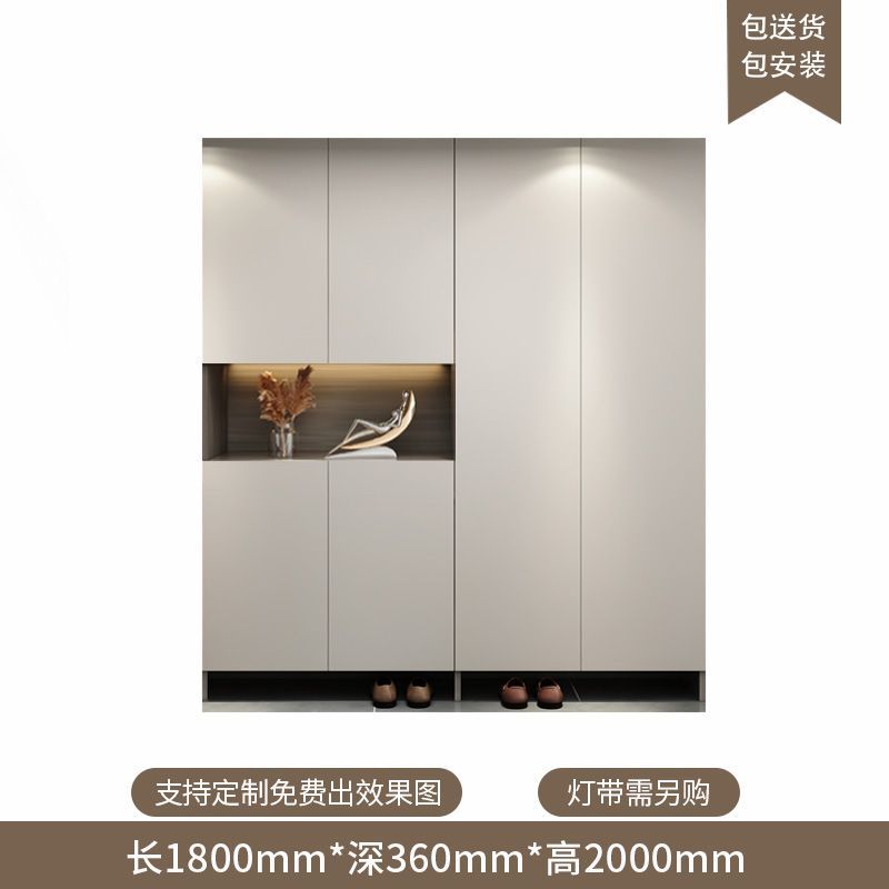 定製進門入戶鞋櫃家用門口一體坐凳靠牆大容量現代簡約玄關鞋櫃