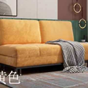 魯班01兩用雙人摺疊沙發牀 伸縮牀小戶型可拆洗布藝抽拉牀多功能沙發牀