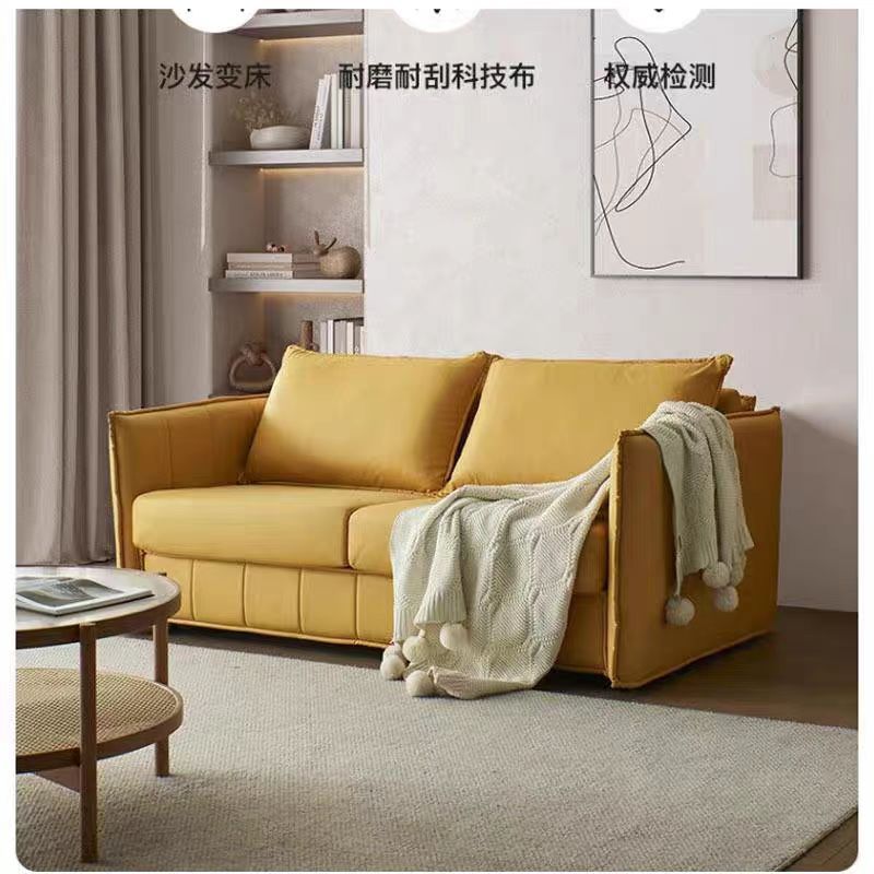現代簡約多功能沙發牀兩用可折疊帶牀墊客廳雙人小戶型沙發客廳組合沙發牀
