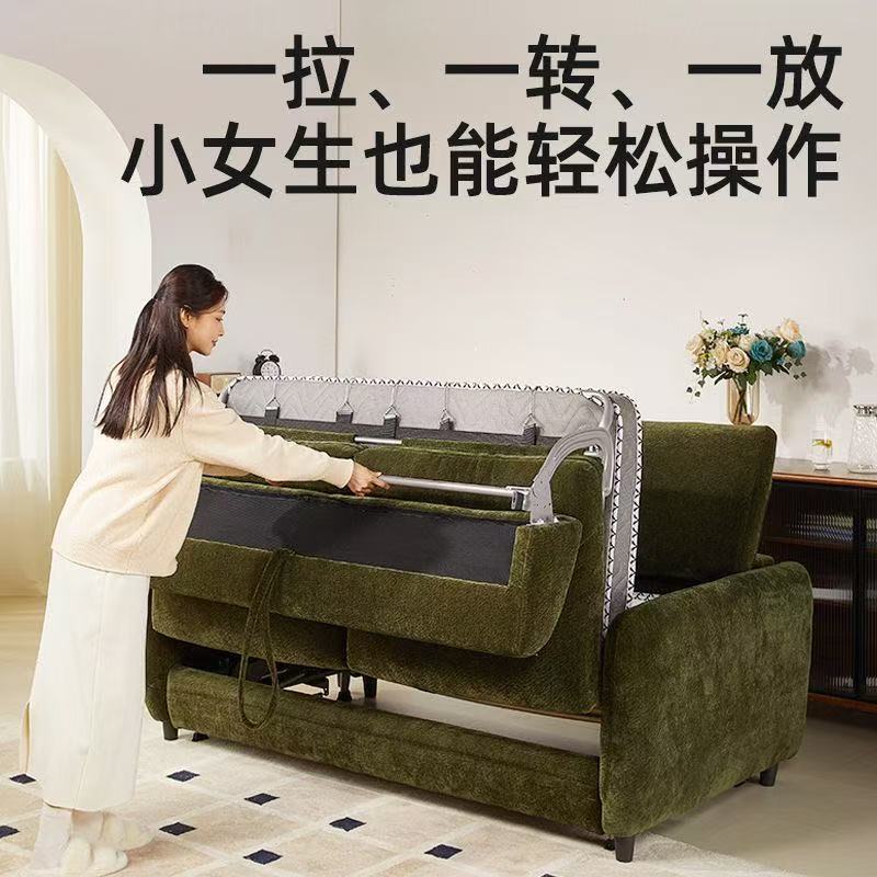 現代簡約多功能沙發牀兩用可折疊帶牀墊客廳雙人小戶型沙發客廳組合沙發牀